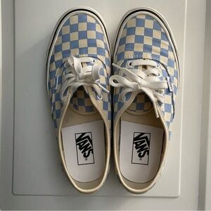 Vans anaheim factory authentic blue checkered